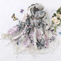 Women Winter Warm Scarf Artificial Wool Long Scarf Wrap Shawl Plaid Knit Scarf